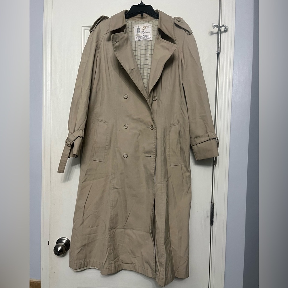 Original London Fog Beige Trench Coat